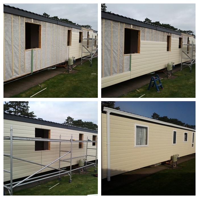 Caravan cladding photo